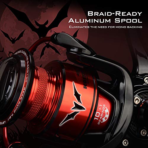 Amazon.com : KastKing Speed Demon Spinning Reel, Blazing Fast 7.2:1 Gear Ratio, Aluminum Frame, Carbon Rotor & Handle, 10+1 High Performance Fishing Reel BBS, Powerful Triple Carbon Disc Drag : Sports & Outdoors